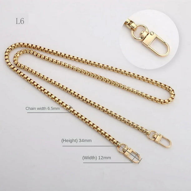 Multicolor bag chain accessories gold women s shoulder bag chain metal bag chain strap crossbody bag parts belt chain for bags