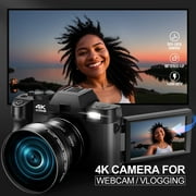 NBD Digital Camera for Photography 4K 48MP Vlogging Camera for YouTube with 32GB TF Card