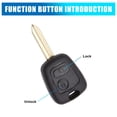 thumbnail image 3 of 2 Button Remote Key Fob Case Shell for  Saxo Xsara Picasso Berlingo, 3 of 6
