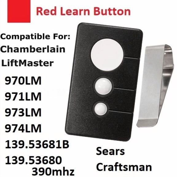 For Chamberlain 3 Button Garage Door Opener Remote Control 970Lm 971Lm 973Lm