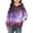 Purple, variant on BaoFuBaoMei Hoodie for Girls Pullover Gradient Long Cuffed Sleeve Sweatshirt Tops with Pockets Loose Hooded Fall Clothing for School Daily Wear Outdoor