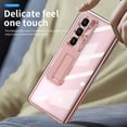 thumbnail image 3 of Feishell for Samsung Galaxy Z Fold 7 Case with Two Hinge Protection & S Pen,Transparent Plating Magnetic Hinge Hidden Kickstand Pen Holder Built-in Screen Protector All-inclusive Phone Case,Rosegold, 3 of 7
