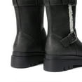 thumbnail image 6 of DREAM PAIRS Women's Flat Low Heel Mid-Calf Boots Round Toe Side Zip for Casual, Everyday, 6 of 6