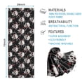 thumbnail image 2 of Black Red Skull Burst Pattern Hot Yoga Mat Towel Non Slip for Hot Yoga - Quick-Drying Yoga Mat Cover with 4 Corner Pockets with Travel Bag - Hot Yoga Towel Non Slip 74"x26", 2 of 6