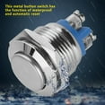 thumbnail image 1 of Waterproof Switch, Waterproof 2Pin Sturdy Button Switch Strong Electrical Conductivity  For Additional Electric Equipment For Relay For Entrance Guard, 1 of 8