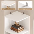 thumbnail image 6 of IRONCK 72.8" Tall Corner Bookcase with Drawer and Adjustable Shelves, Narrow Bookshelf with Door Cabinet, 6 of 7