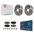 thumbnail image 1 of CMX Rear Disc Brake Rotors and Ceramic Pads Kit for Car 2017-2018 Dodge Grand Caravan with Single Piston Front Caliper K8C-101843, 1 of 11
