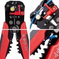 thumbnail image 4 of Pelacables multifuncional, pelacables, alicates, pelacables automáticos, cortador de cables y engarzador de trinquete de Terminal, 4 of 5