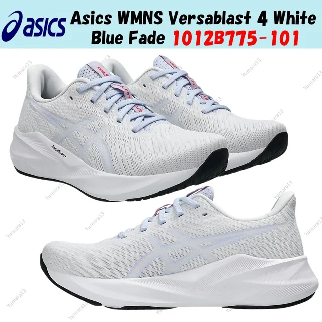 Asics WMNS Versablast 4 White Blue Fade 1012B775-101 Women's Size