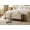 Beige, variant on Modern Storage Benches with Walnut Wood Legs, 47'' Ottoman Bench with 20 Gallons Storage Space for Bedroom End of Bed, Fabric Upholstered Entryway Bench with Seating for Livingroom, Green