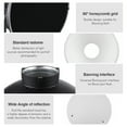 thumbnail image 4 of 30cm/11.8in Standard Reflector Beauty Dish Bowens Mount with White Diffuser Reflector Honeycomb Grid for Studio Portrait Photography Strobe Flash Light, 4 of 6