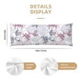 thumbnail image 3 of Lsque Lilies Flowers Body Pillow Case Cover,Ultra-Soft Microfiber Bed Pillow Cases 20x54 inches,Elegant Bedding,Breathable Durable Pillow Cover with Envelope Closure, 3 of 8