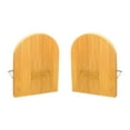 thumbnail image 1 of Bookends decorativos titulares de libros bambú de madera decoración del hogar organización eficiente stopers book fines para sala de estar guarderías L, 1 of 8