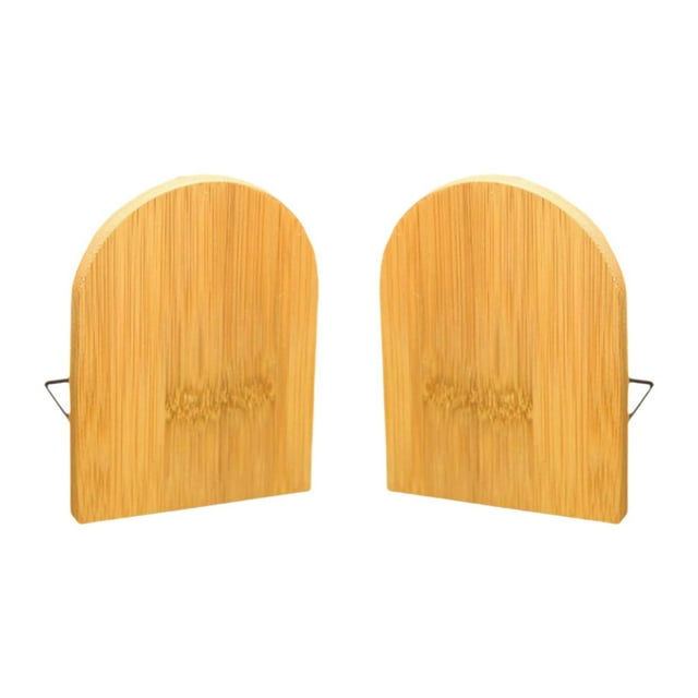 Bookends decorativos titulares de libros bambú de madera decoración del hogar organización eficiente stopers book fines para sala de estar guarderías L