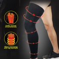 thumbnail image 4 of POINTERTECK 1pcs Genouillères Manchon Polyester Spandex Anti-Choc Respirant Protection des Jambes pour Course Basketball Sports Extérieurs, 4 of 6
