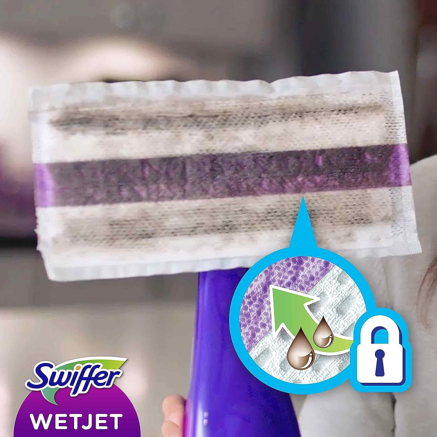 Swiffer WetJet Spray Mop Cleaning Solution 1.25L Pack of 4 