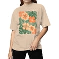 thumbnail image 2 of Tropical Floral Art Print Women's T-shirt, 2 of 3