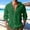 (Casual 285)Green, variant on Mens Summer Jackets Fashion Outerwear Casual Solid Button Round-neck Long Sleeve With Hooded Outer Tops
