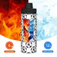 thumbnail image 5 of Honeii Happy Football Print 18OZ Sports Insulated Kettle,Double-Walled Stainless Steel Water Bottle with Leak-Proof Lid, Perfect for Outdoor, Sports, and Travel, 5 of 7