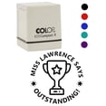 thumbnail image 1 of Printtoo Personalized Teachers&nbsp;Stamp Outstanding! Teachers Name Self-Inking Rubber Stamp Applause For School Classroom & Homework Supplies,Black - 30 x 30 mm, 1 of 6