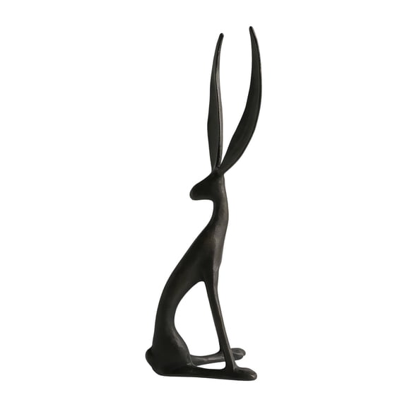 Easter Decorations 10inch Easter Bunny Decor Resin Rabbit Figurines Modern Easter Ornaments for Home Gift for Friend and Family A