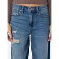 thumbnail image 4 of Celebrity Pink Women's and Women's Plus Relaxed High Rise Wide Leg Jeans, Sizes 1-24, 4 of 6