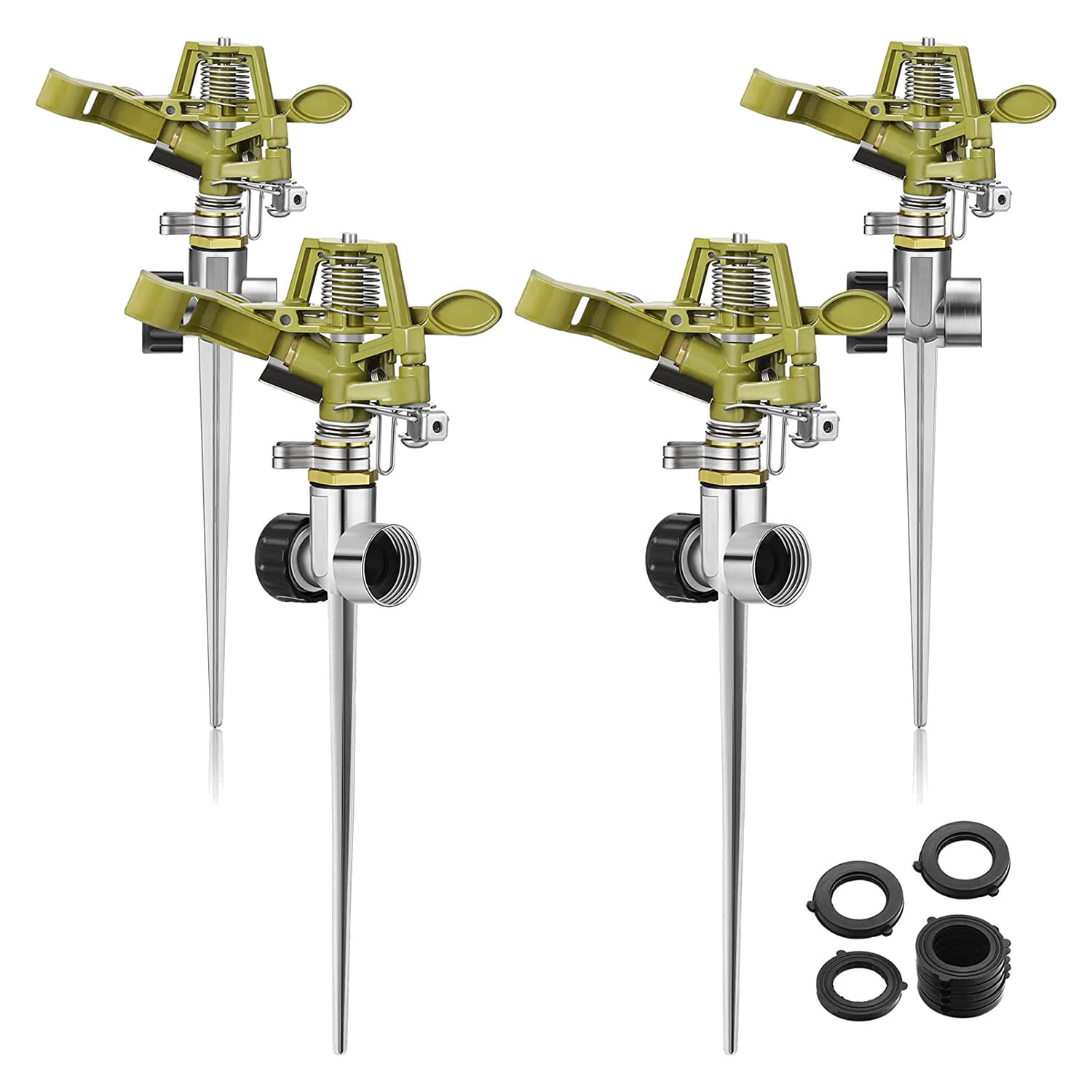 Garden Sprinklers 360Degree Automatic Rotating Lawn Sprinkler with