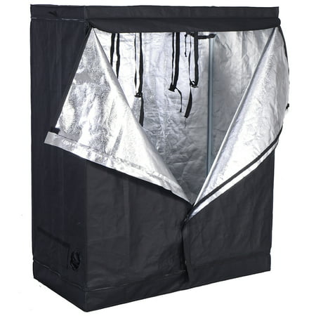 Costway Indoor Grow Tent Room Reflective Hydroponic Non Toxic Clone Hut 6 Size (Best Complete Grow Tent Kit)