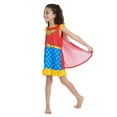 thumbnail image 3 of DC Comics Justice League Wonder Woman Toddler Girls Gown and Cape Toddler to Little Kid, 3 of 5