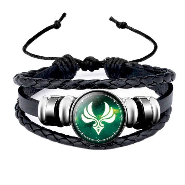 Pulsera de anime Genshin Impact Eye Of Vision Genshin Impact Pulsera Genshin Impact Joyería diseñada a medida Jadeshay A