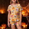 thumbnail image 2 of 4-5 Years Tween Short Sleeved And Shorts Set Halloween Parties Bluey Halloween Costume Pumpkin Pjs, 2 of 5