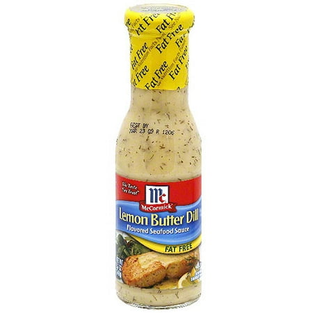 McCormick Lemon Butter Dill Fat Free Seafood Sauce, 8.7 oz (Pack of