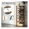 thumbnail image 2 of 7 Tier Shoe Rack, Vertical Shoe Organizer for Entryway - Double Row Shoe Storage, Space Saving Shoe Shelf for Closet, Mudroom - Easy Assembly & Anti-Tipping, 2 of 9