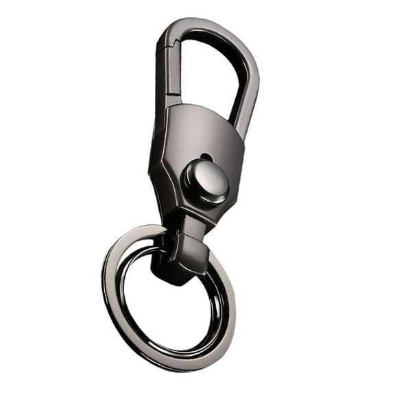 Stainless Carabiner Key Holder Chain Heavy Duty Badge Reel Keychains for Men Metal Ring Retro Lovers Man