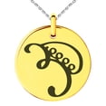 thumbnail image 1 of Stainless Steel Reiki Iava Persistence Engraved Small Medallion Circle Charm Pendant Necklace, 1 of 1