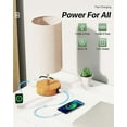 thumbnail image 3 of Amdohai Bedside Table Lamp Nightstand Lamp with Warm White LED Bulb Desk, 3 of 9
