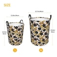 thumbnail image 3 of Picia Snake And Rose Large Laundry Basket, Waterproof, Freestanding Laundry Hamper, Collapsible Tall Clothes Hamper with Extended Handles-Small, 3 of 8