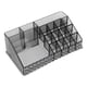 thumbnail image 1 of GOOHOCHY Organizador de maquillaje de tocador, contenedor de algodón acrílico redondo, organizador de baño dividido, contenedores para cosméticos, brochas de maquillaje, soporte para lápiz labial, 1 of 8
