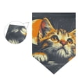 thumbnail image 3 of Cat in Moon Universe Garden Flag 18" x 12.5" Double Sided Yard Lawn Outdoor Decor Small Yard Flags, 3 of 6