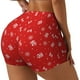 thumbnail image 1 of Fotbe Christmas Shorts Sin Costuras – Shorts Deportivos de Cintura Alta para Mujer, Elásticos para Gimnasio, Yoga, Running o Ciclismo-Medium, 1 of 8