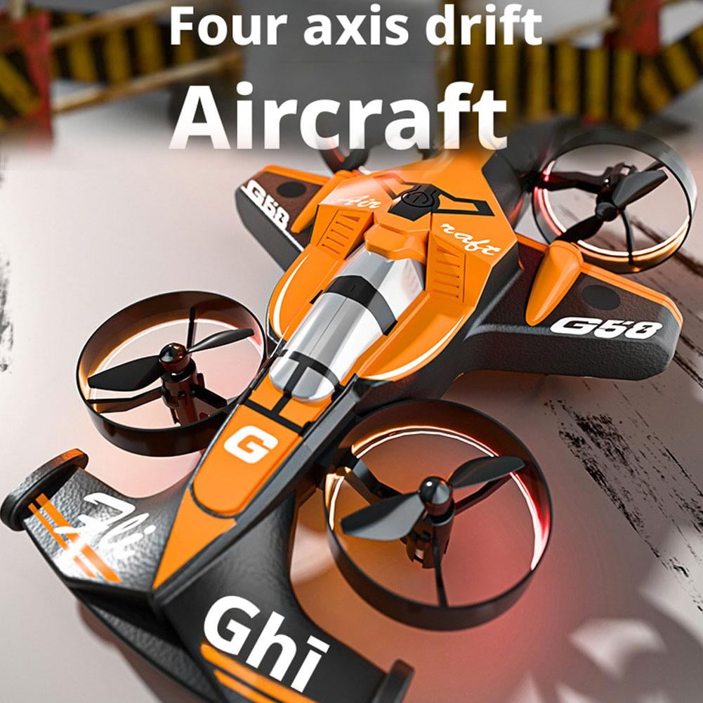 2-in-1 RC Car Drone with Gesture Steering, One-Key Flips, LED Light Show, Stable Hovering, USB Rechargeable for Indoor & Outdoor Play