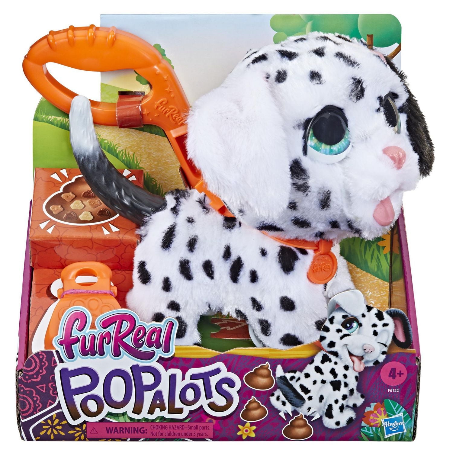 furReal Poopalots Big Wags Interactive Toy Dalmatian with 9 Treats and Poop Scooper