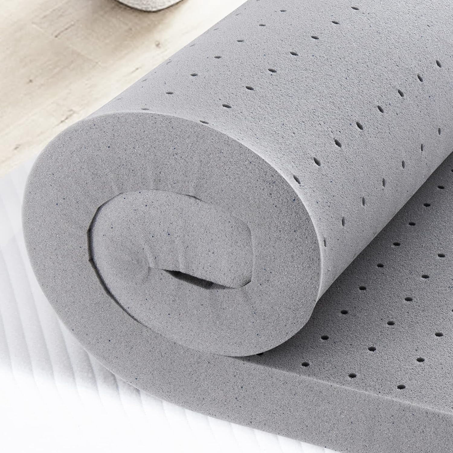 MAYEERTY 3 Inch Full Mattress Topper - Gel Memory Foam, Cooling Double Bed Topper for Soft Sleep, Pressure Relief, CertiPUR-US