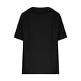 thumbnail image 2 of Uootdi Womens Tops Short Sleeve Collared Neckline Loose Fit Beach Stroll Casual Everyday Tees Gift, 2 of 7