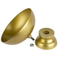 thumbnail image 3 of Koyal Wholesale Gold Modern Minimalist Round Pedestal Bowl Metal Compote Bowl Vase Ideal for Table Centerpiece,10" X 7", 3 of 5