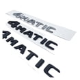 thumbnail image 3 of Fit For Mercedes Fit For Benz A B C E G S ML SL CL GLA CLA Class AMG 4MATIC 4 MATIC Trunk Chrome Matte Black Letters Emblem Badge Sticker, 3 of 4