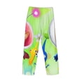 thumbnail image 3 of Lsque Pikmin Print Men's Pajama Pants, Lounge Pant - Comfortable Home Wear,Elastic Waistband, Stylish Design-Small, 3 of 9