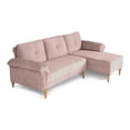 thumbnail image 3 of Sala Modular Reversible De Velvet Palo de Rosa Modelo Sergey, 3 of 11