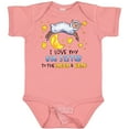 thumbnail image 3 of Inktastic I Love my Big Sister to the Moon and Back Cute Sheep Boys or Girls Baby Bodysuit, 3 of 5