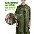 thumbnail image 4 of Waterproof Poncho Adult, Reusable Rain Poncho Adult Waterproof Poncho Waterproof Adult Lightweight Waterproof Raincoat, 4 of 4